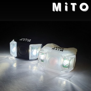 미토 자전거 킥보드 LED라이트 램프 실리콘 안전램프 라이트 전조등 후미등 LED